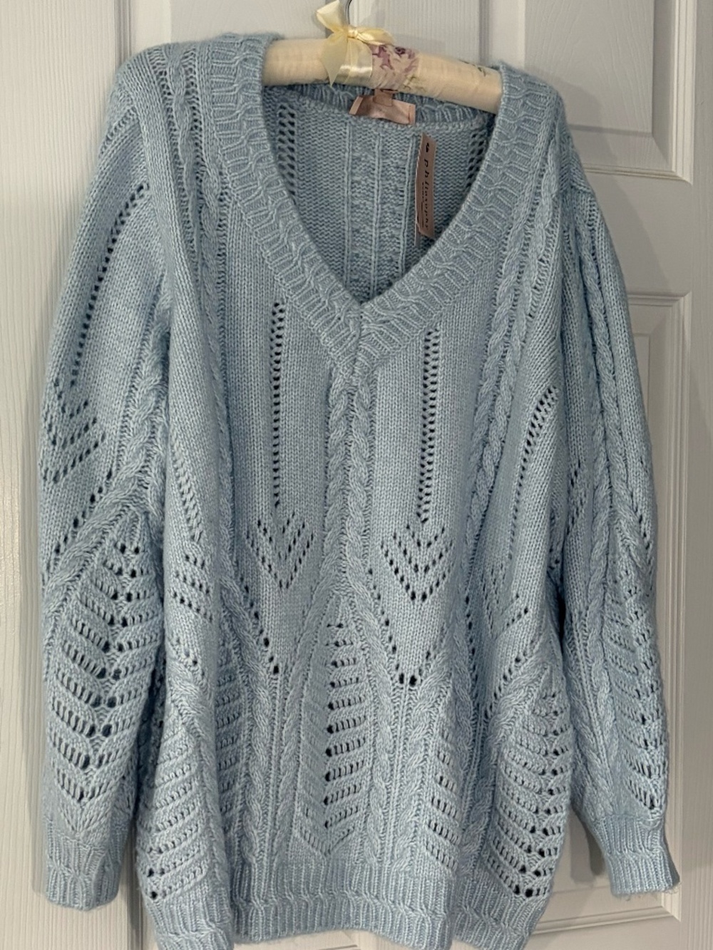 Chunky cable knit sweater PHILOSOPHY 2X/TTG  NWT
